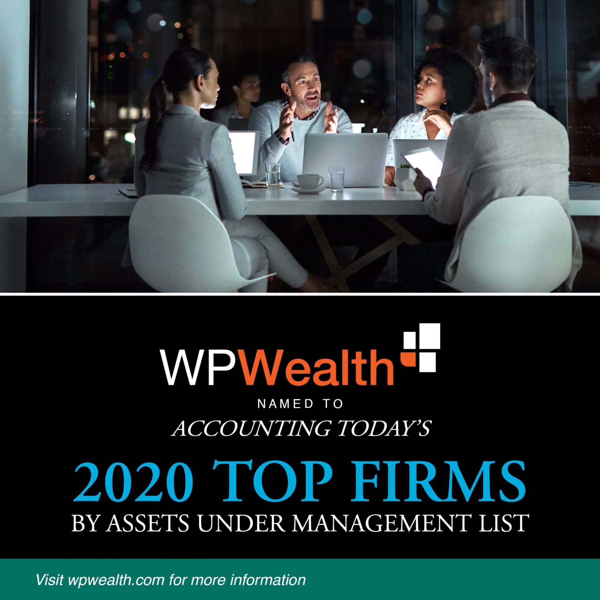 WPWealth named to Accounting Today's 2020 Top Firms